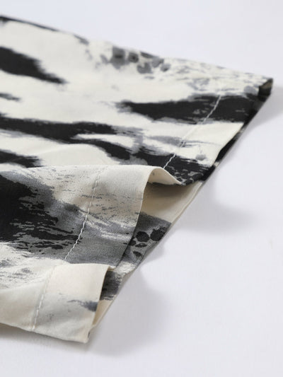 Brushstroke Print Button Up Shirt