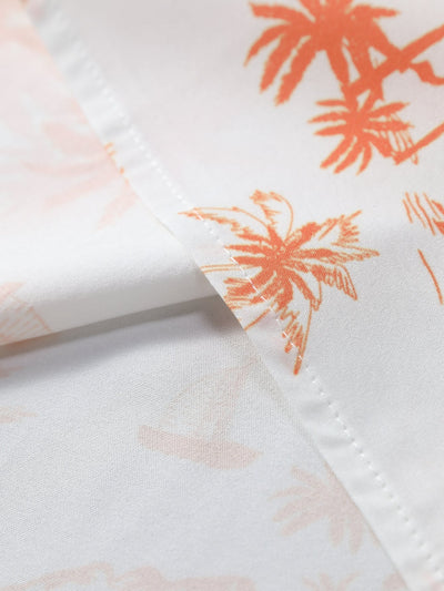 Palm Tree Print Button Up Shirt