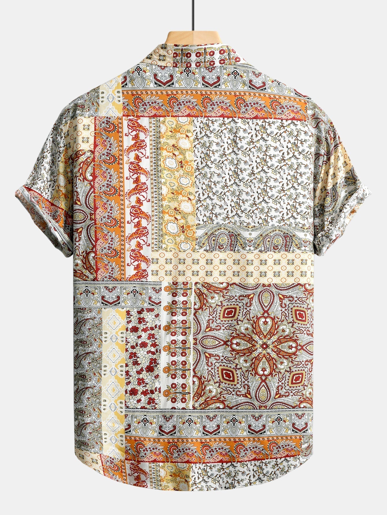 Paisley Floral Print Button Up Shirt