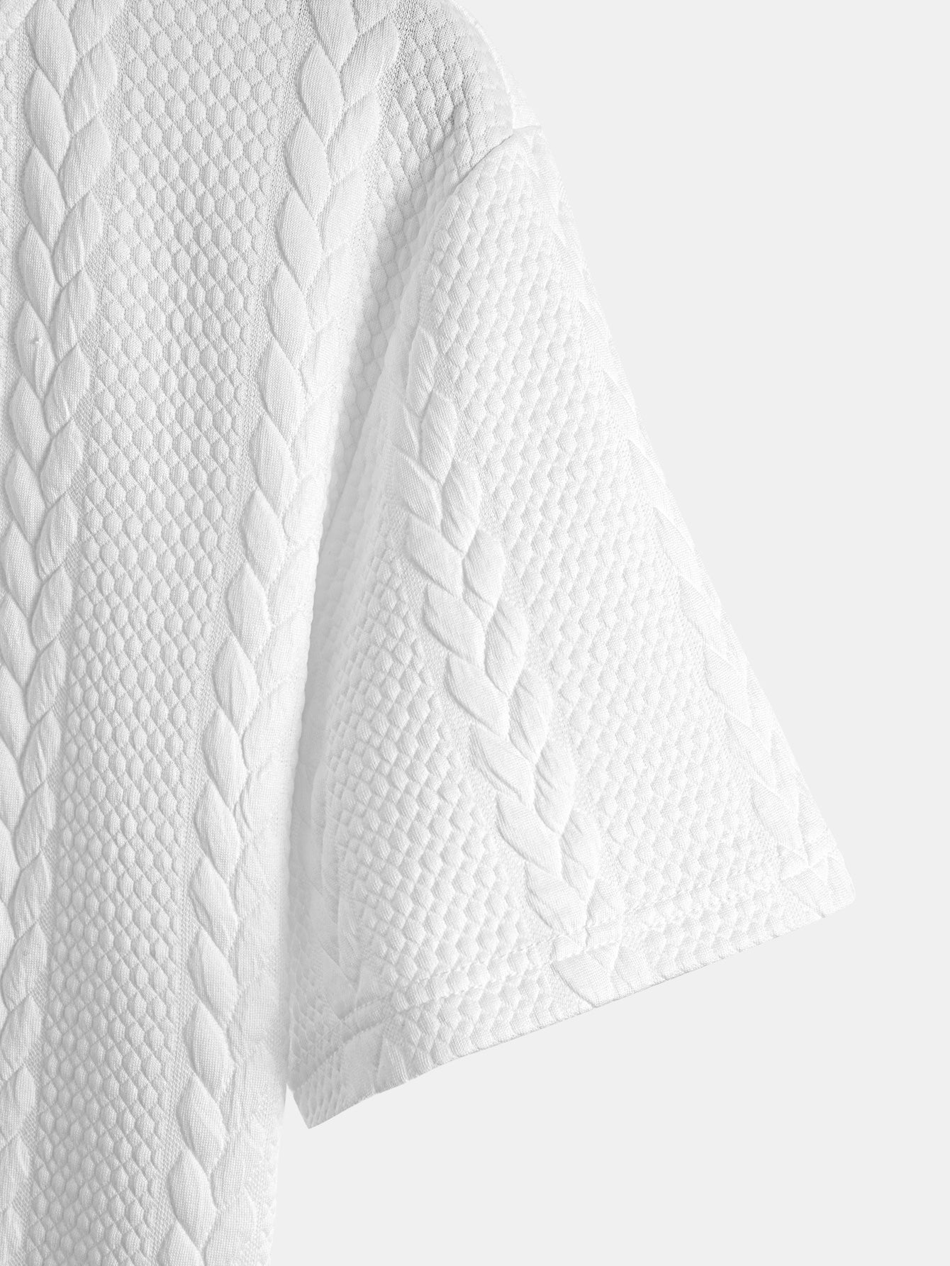 Twist Jacquard Arc Hem T-Shirt