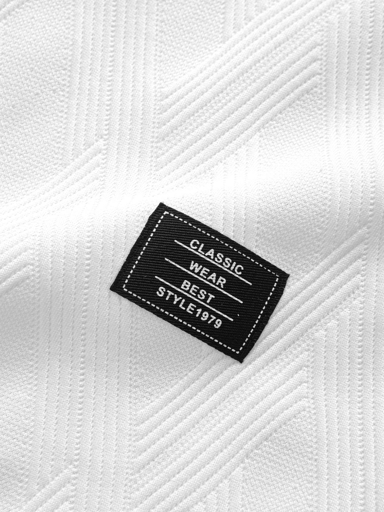Relax Fit Diamond Jacquard T-Shirt