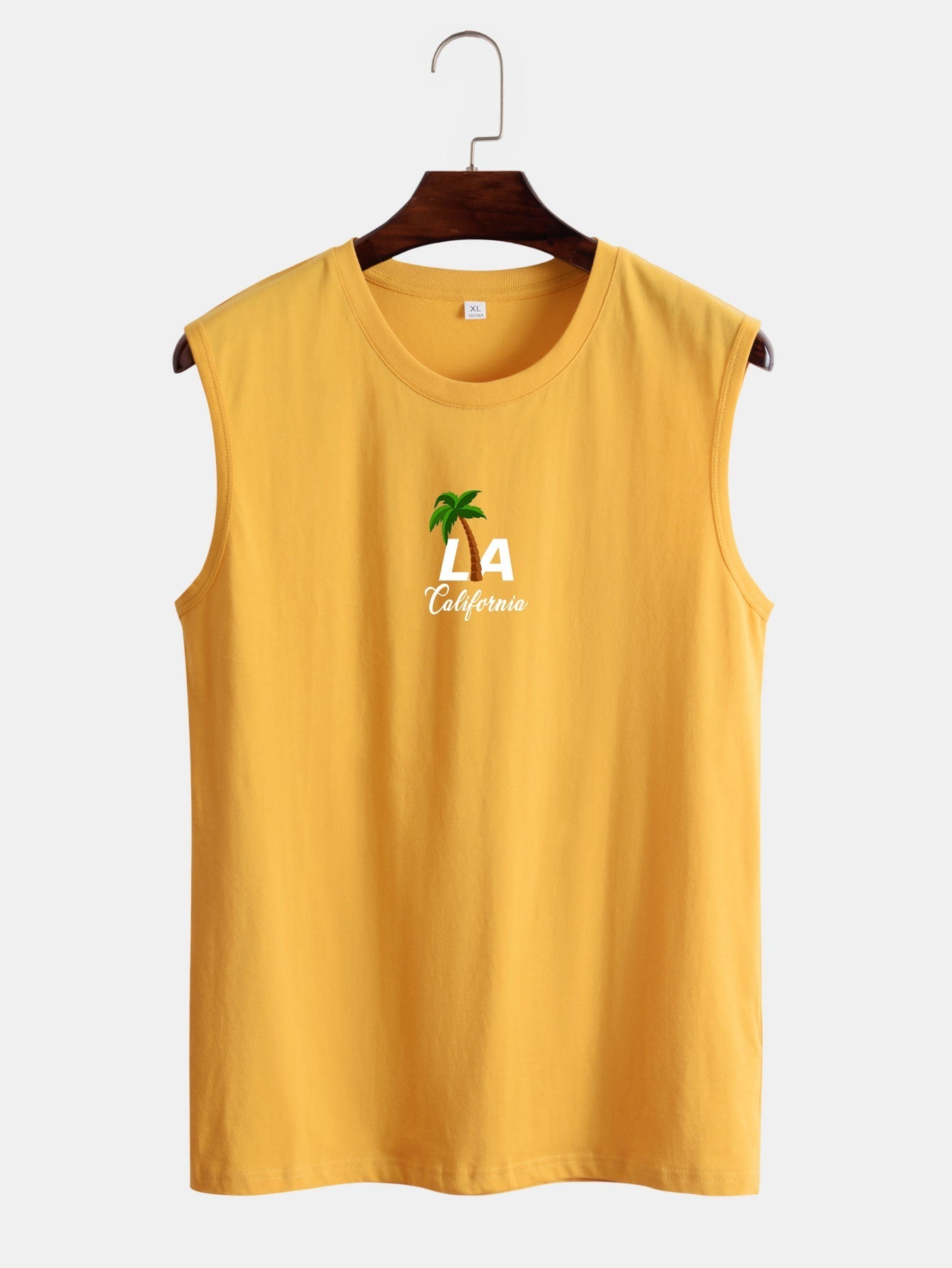 Palm Tree and Letter Print Tank Top
