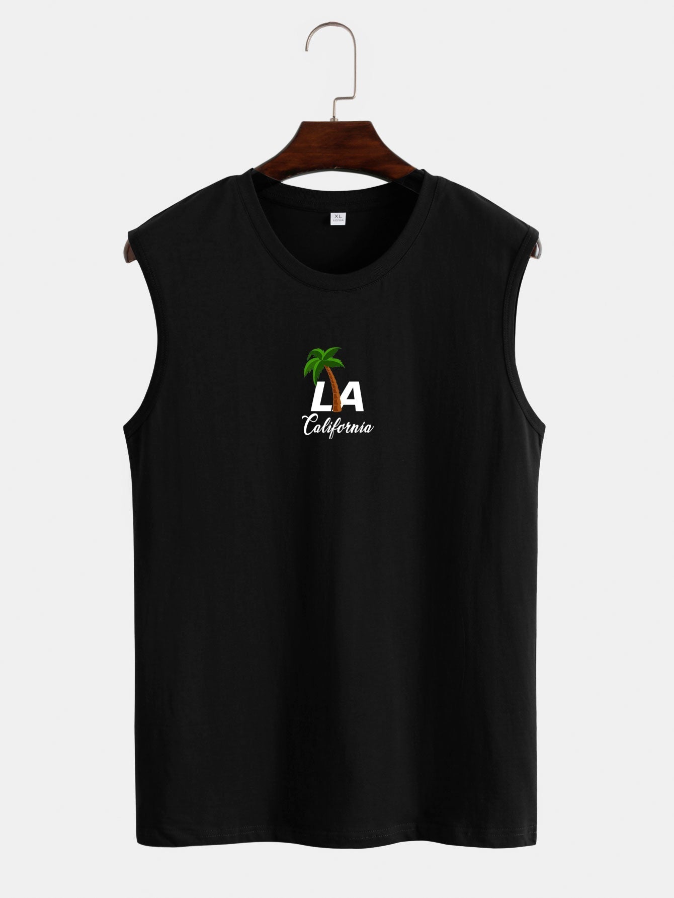 Palm Tree and Letter Print Tank Top