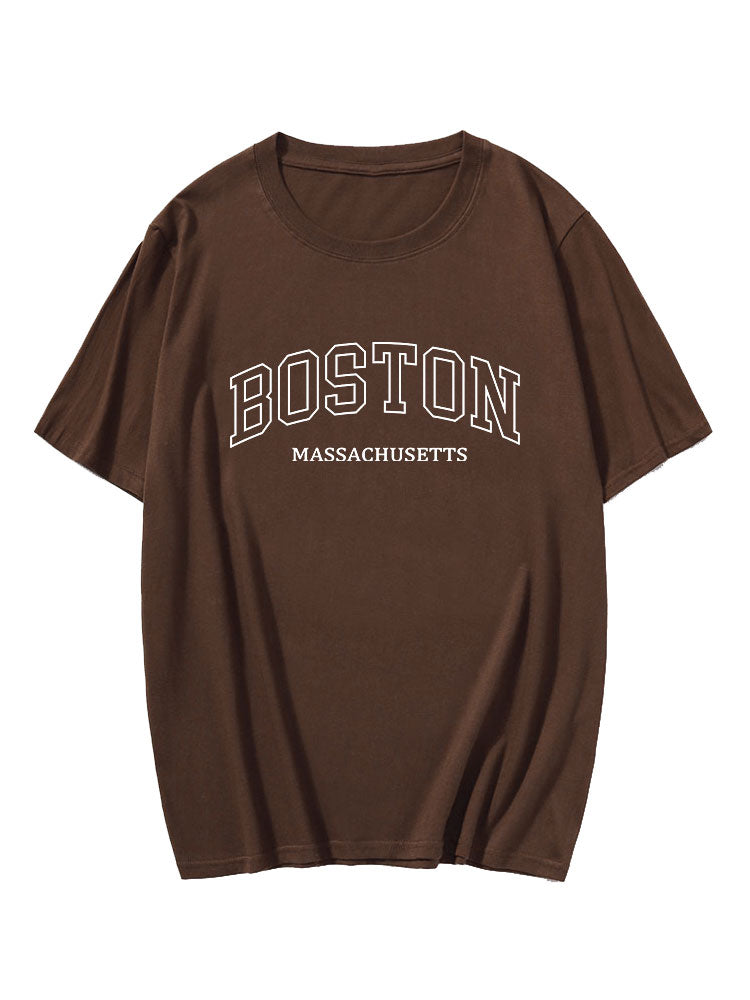Boston Print T-Shirt