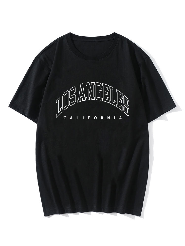 Los Angeles Letter Print T-Shirt