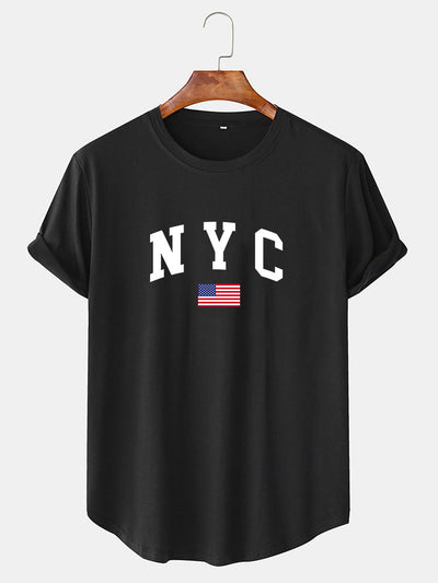 NYC Print Arc Hem T-Shirt