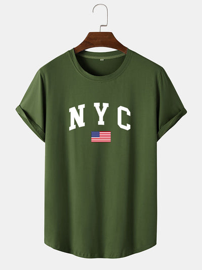 NYC Print Arc Hem T-Shirt