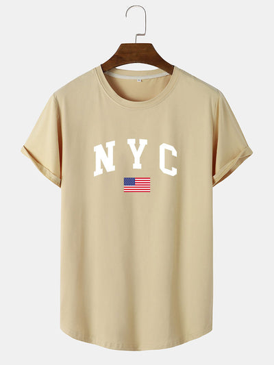 NYC Print Arc Hem T-Shirt