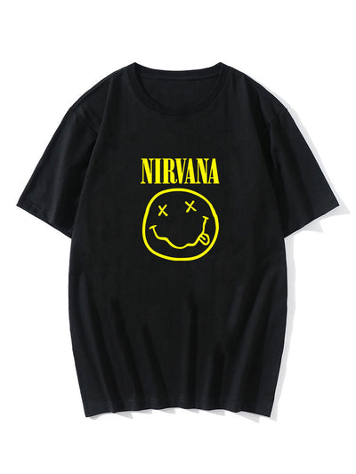 Smiley Letter Print T-Shirt