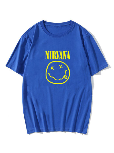 Smiley Letter Print T-Shirt