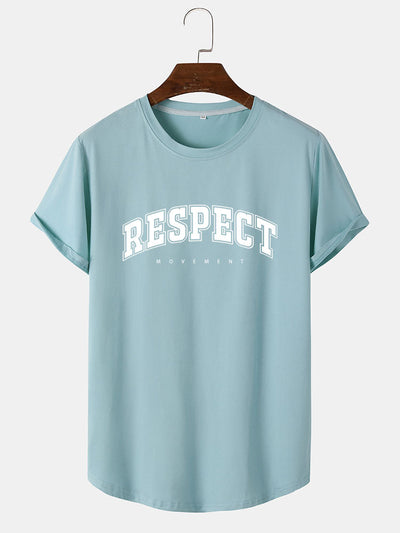Respect Slogan Print T-Shirt