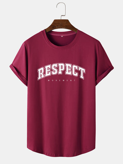 Respect Slogan Print T-Shirt
