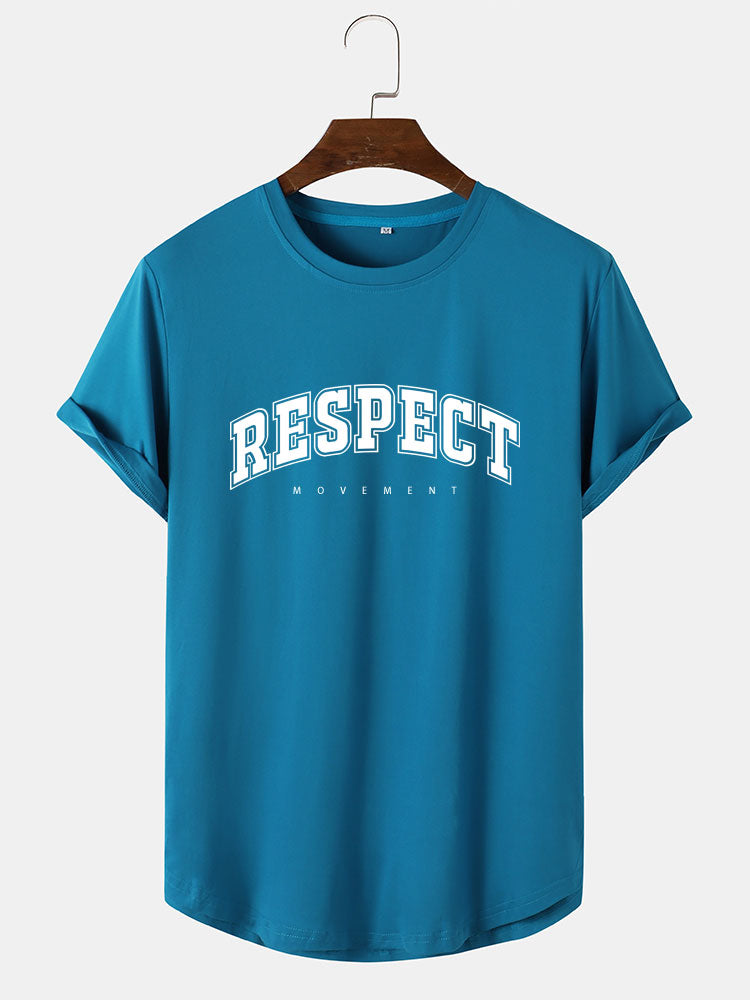 Respect Slogan Print T-Shirt