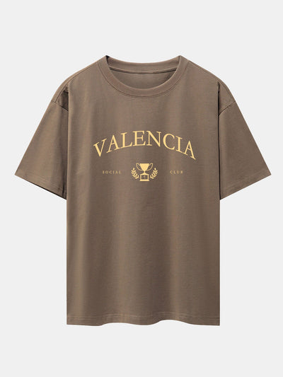Valencia Print Drop Shoulder Oversize T-Shirt
