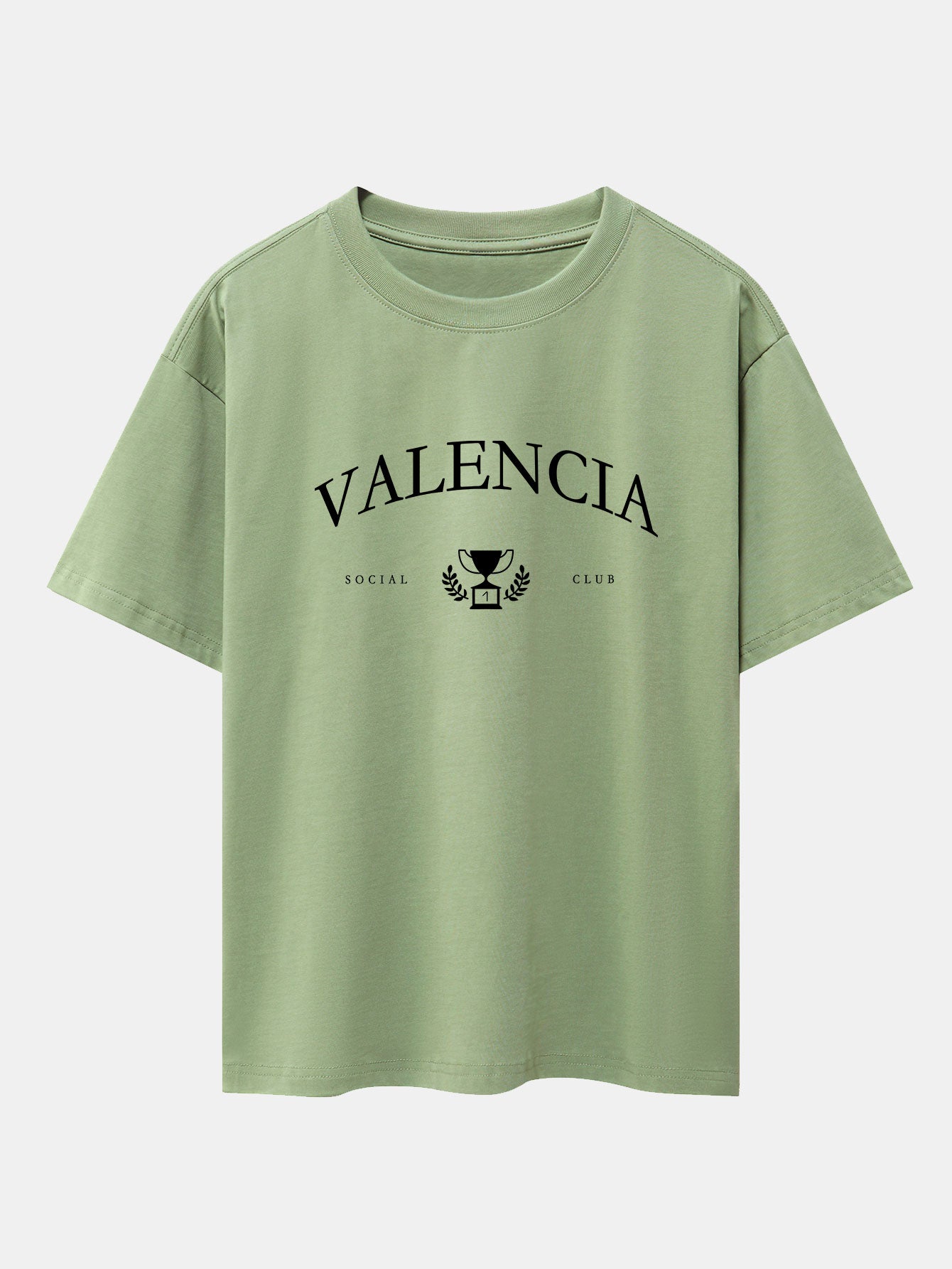 Valencia Print Drop Shoulder Oversize T-Shirt
