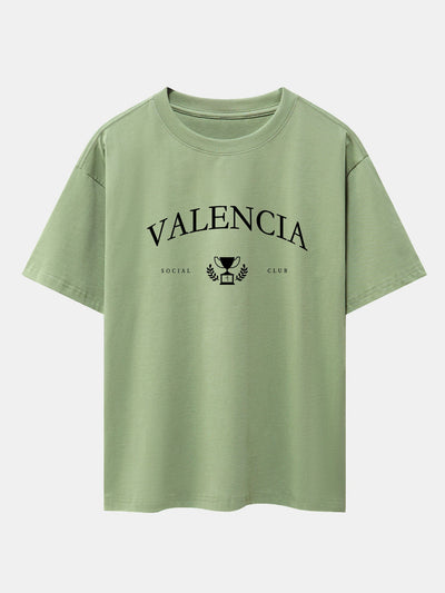 Valencia Print Drop Shoulder Oversize T-Shirt