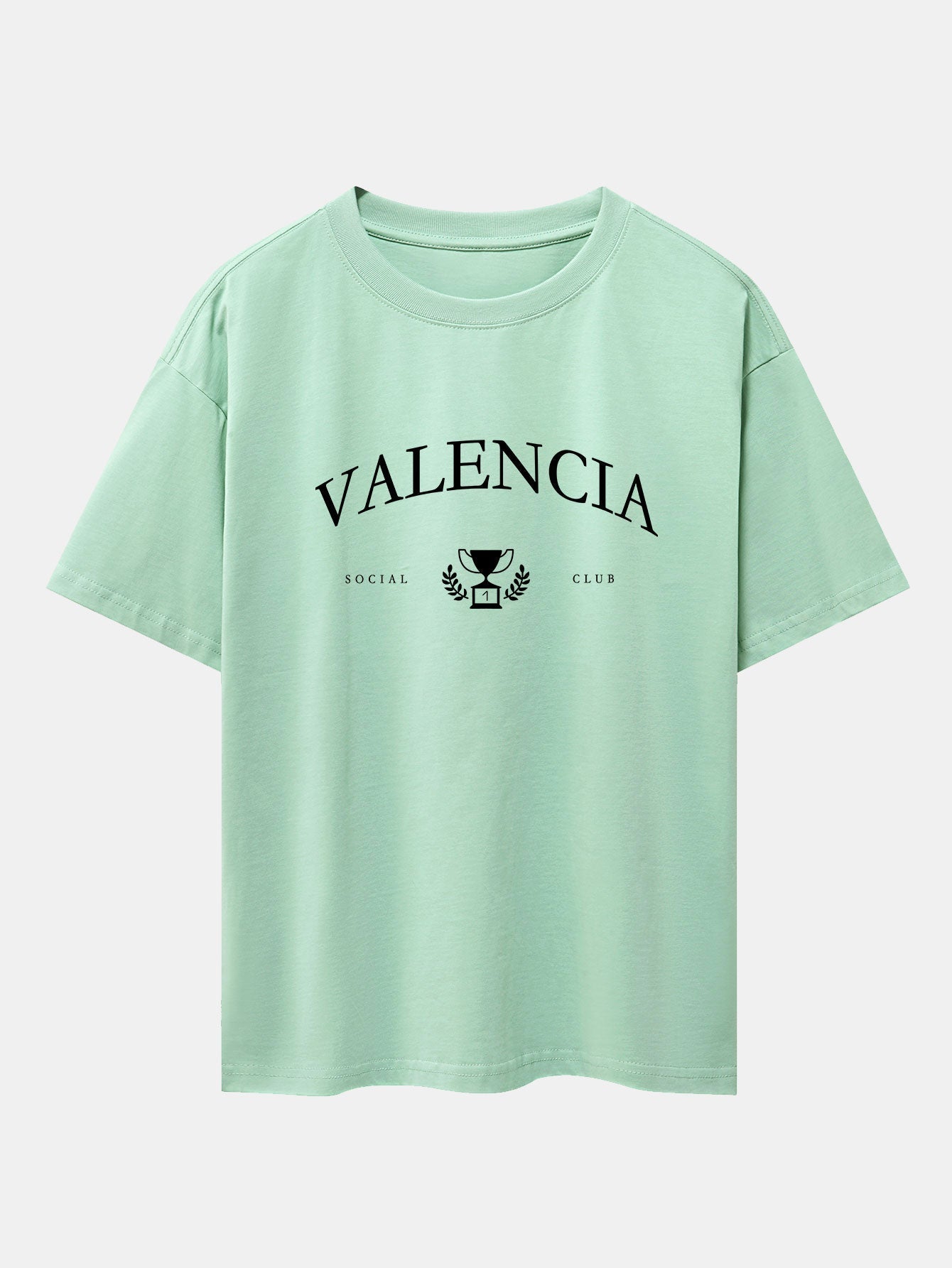 Valencia Print Drop Shoulder Oversize T-Shirt
