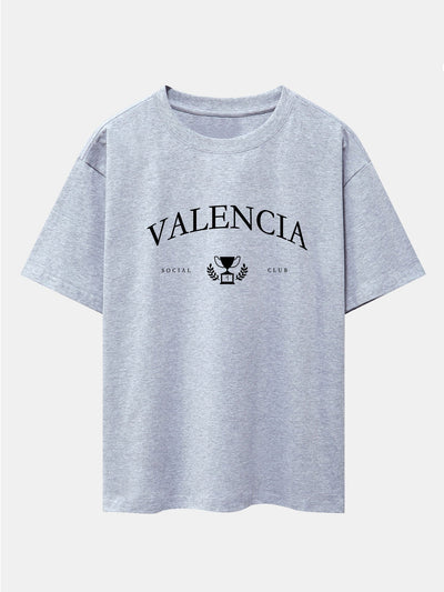 Valencia Print Drop Shoulder Oversize T-Shirt