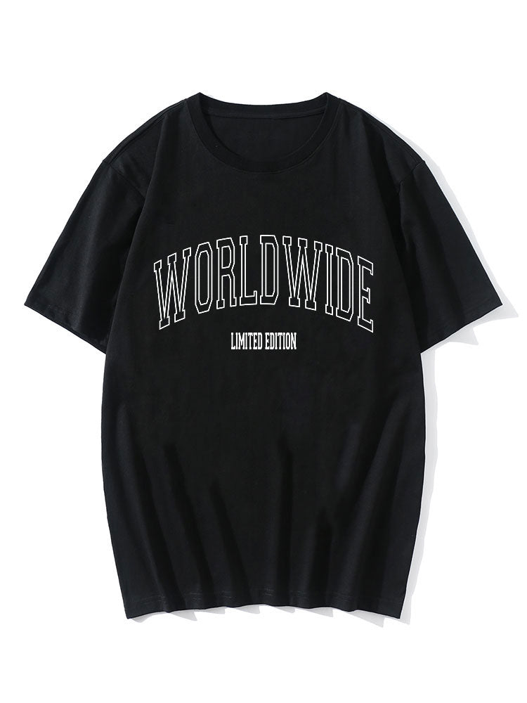 Worldwide Letter Print T-Shirt