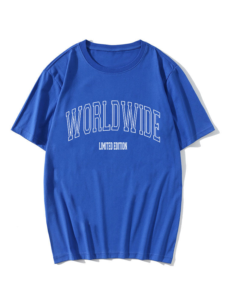 Worldwide Letter Print T-Shirt