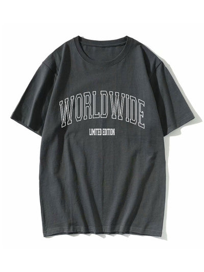 Worldwide Letter Print T-Shirt