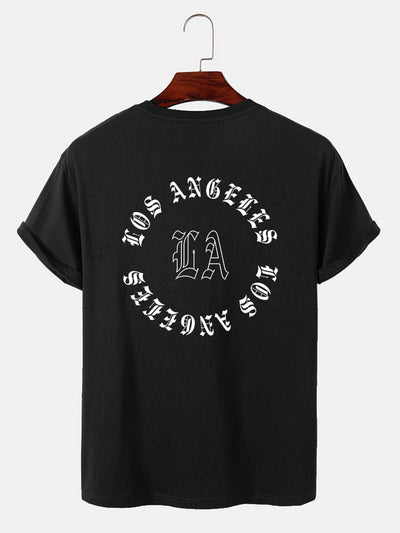 LA Front And Back Print T-Shirt