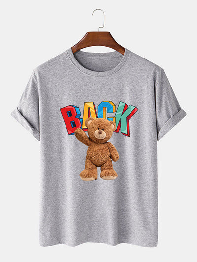 Cute Bear Print T-Shirt