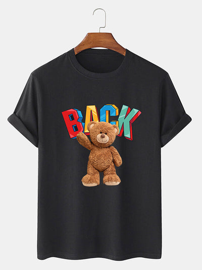 Cute Bear Print T-Shirt