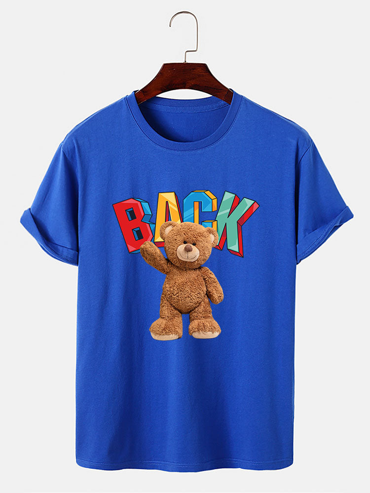 Cute Bear Print T-Shirt