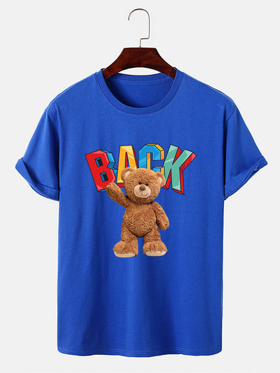 Cute Bear Print T-Shirt