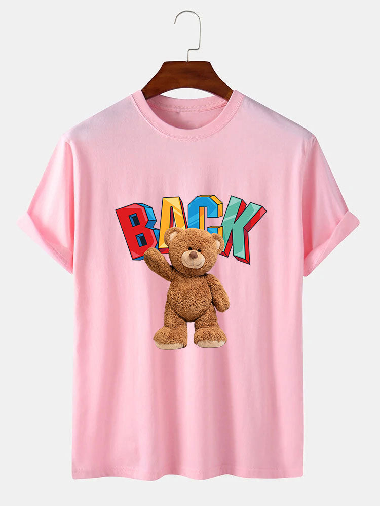 Cute Bear Print T-Shirt