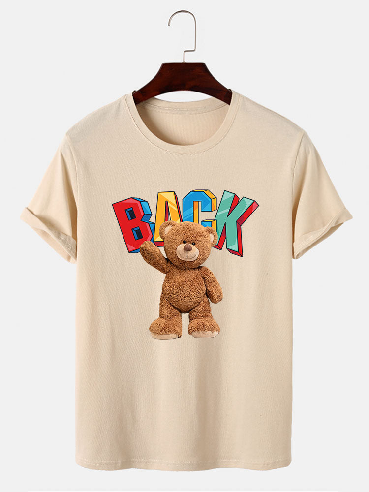 Cute Bear Print T-Shirt