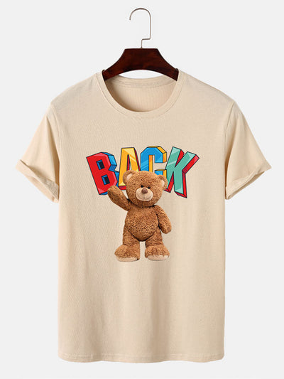 Cute Bear Print T-Shirt