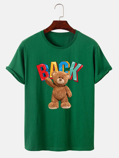 Cute Bear Print T-Shirt
