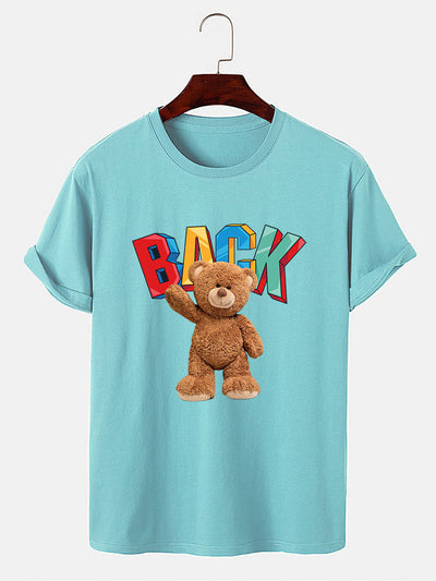 Cute Bear Print T-Shirt