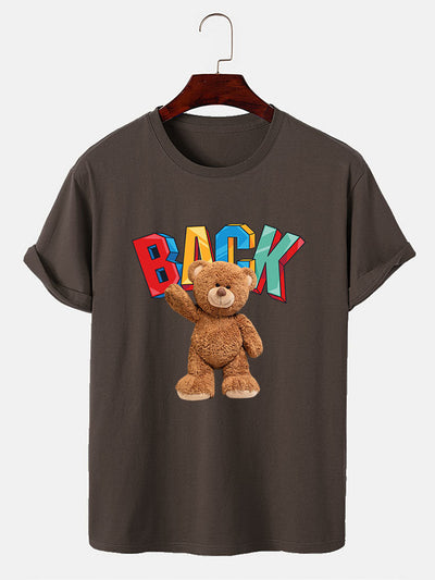 Cute Bear Print T-Shirt