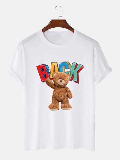 Cute Bear Print T-Shirt