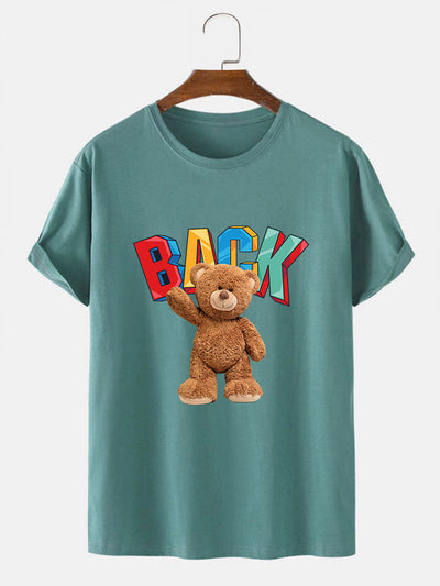 Cute Bear Print T-Shirt