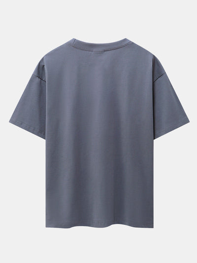 Jesus Portrait Print Drop Shoulder Oversize T-Shirt