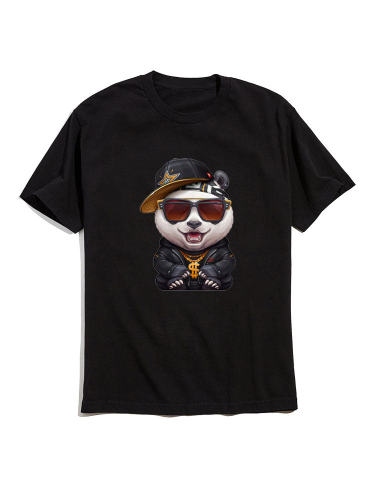 Hip-pop Panda Graphic T-Shirts