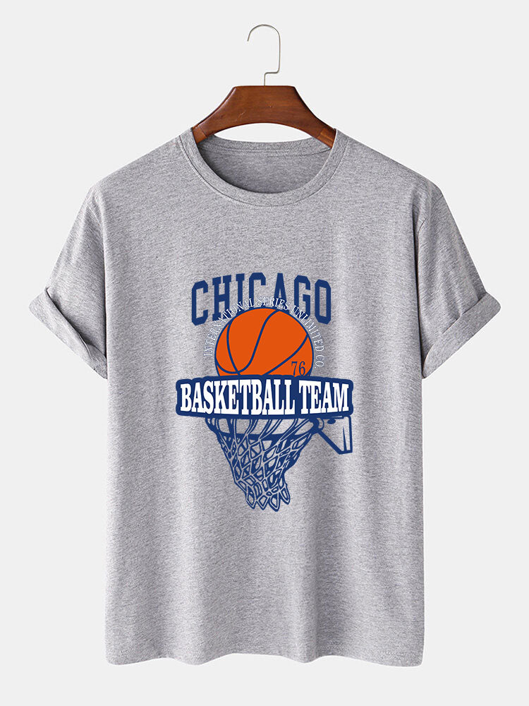 Chicago Basketball Print T-Shirt