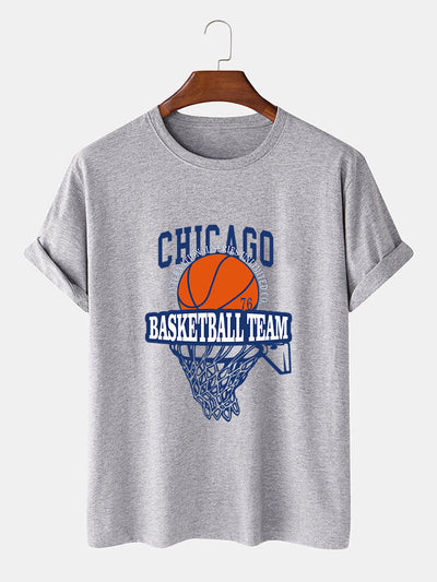 Chicago Basketball Print T-Shirt