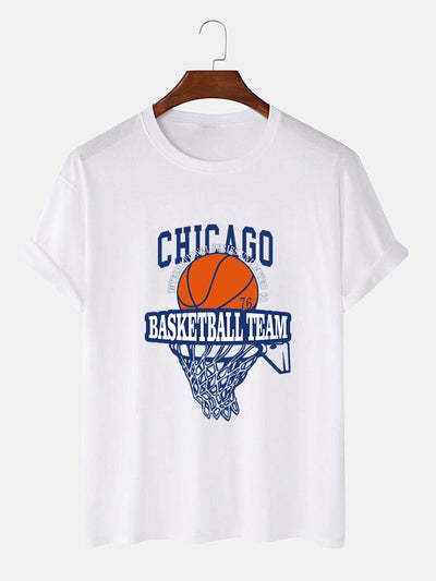 Chicago Basketball Print T-Shirt