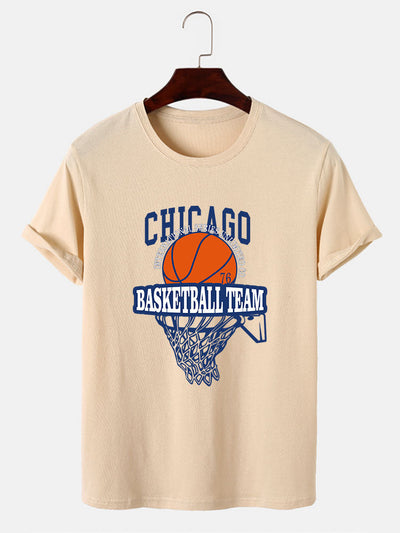 Chicago Basketball Print T-Shirt