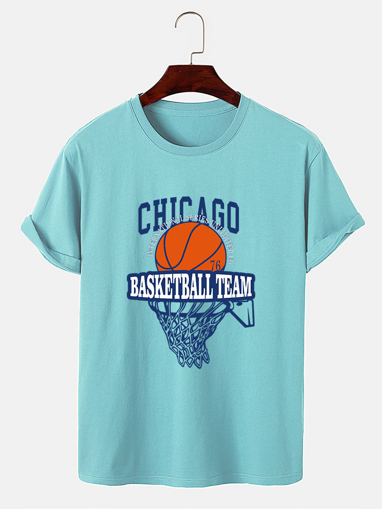 Chicago Basketball Print T-Shirt