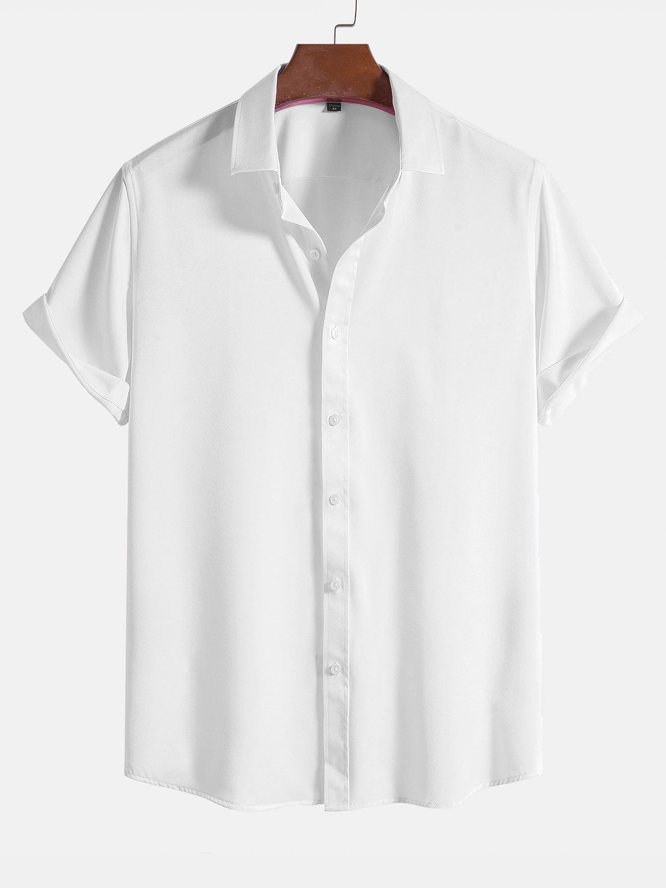 Solid Color Lapel Basic Shirts