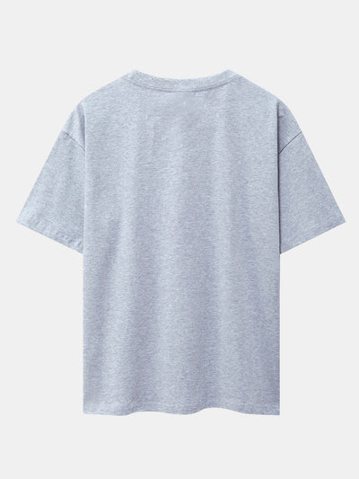 God Slogan Print Drop Shoulder Oversize T-Shirt