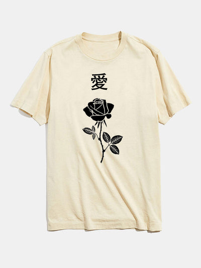 Rose Graphic Short Sleeve T-shirts