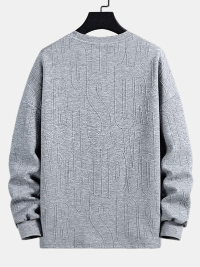 Long sleeve Fashion Letter Jacquard T-Shirt