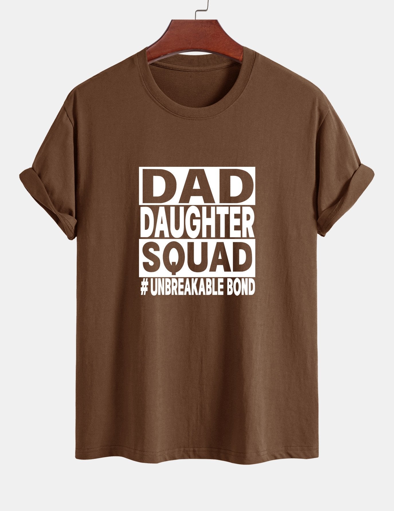 Regular Fit Dad And Daughter Squad Print Cotton T-Shirt